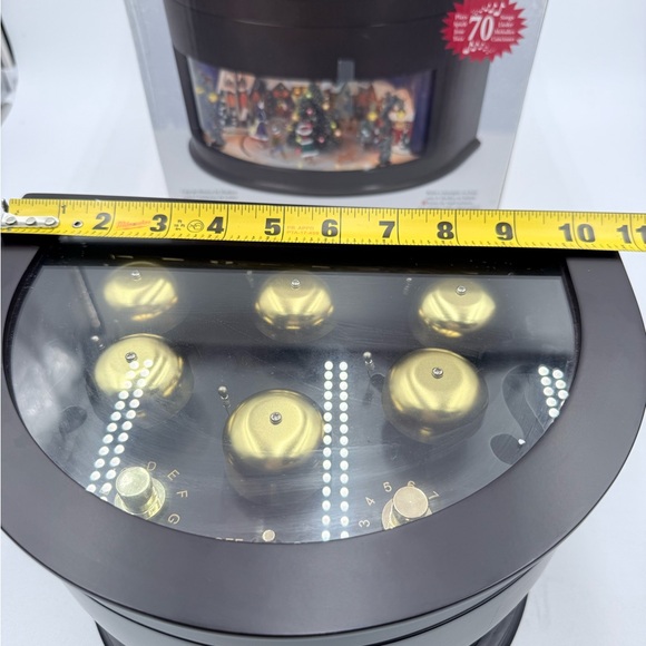 Mr. Christmas Animated Symphony of Bells Wooden Display Music Box 70 Songs NOB! - Picture 12 of 15